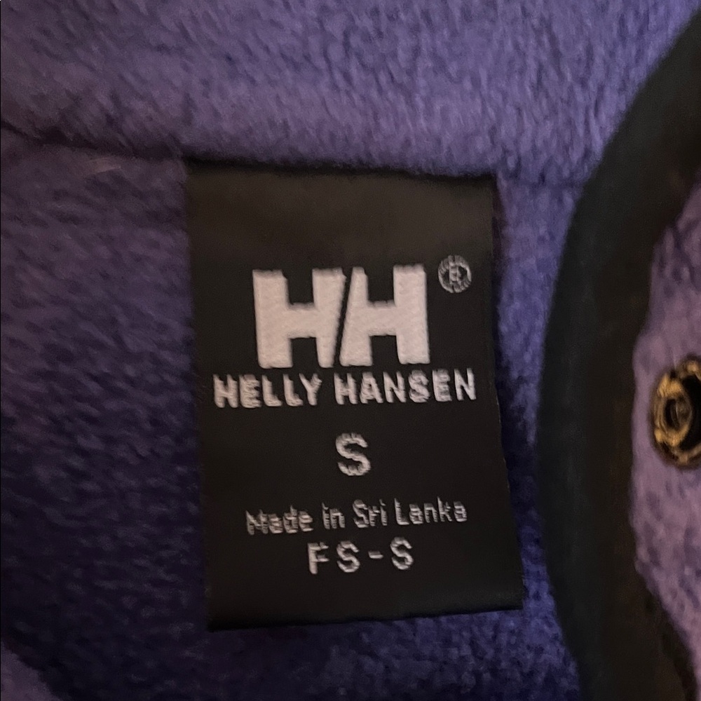 Helly Hansen Women's Purple Fleece Snap Front Jacket - Picture 2 of 7